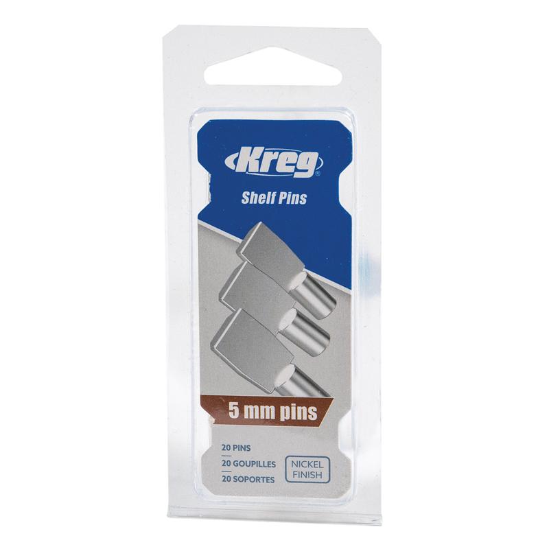 Kreg kastplankdragers 5 mm 20 stuks voor de boormal KMA3232