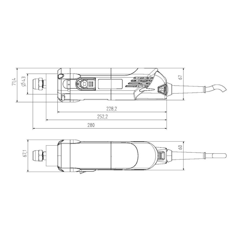 AMB freesmotor 1400 FME-P voor ER20 spantangen