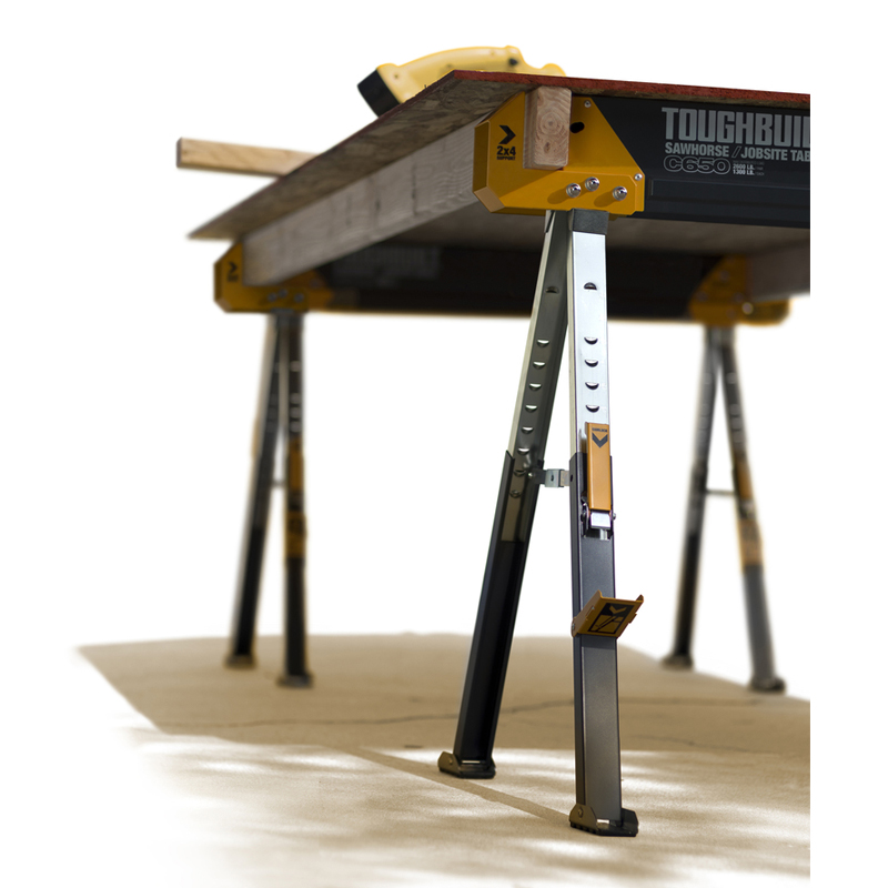 ToughBuilt C650 set van 2 stalen werkbokken 590 kg
