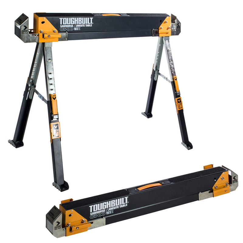 ToughBuilt C700 set van 2 stalen werkbokken 590 kg