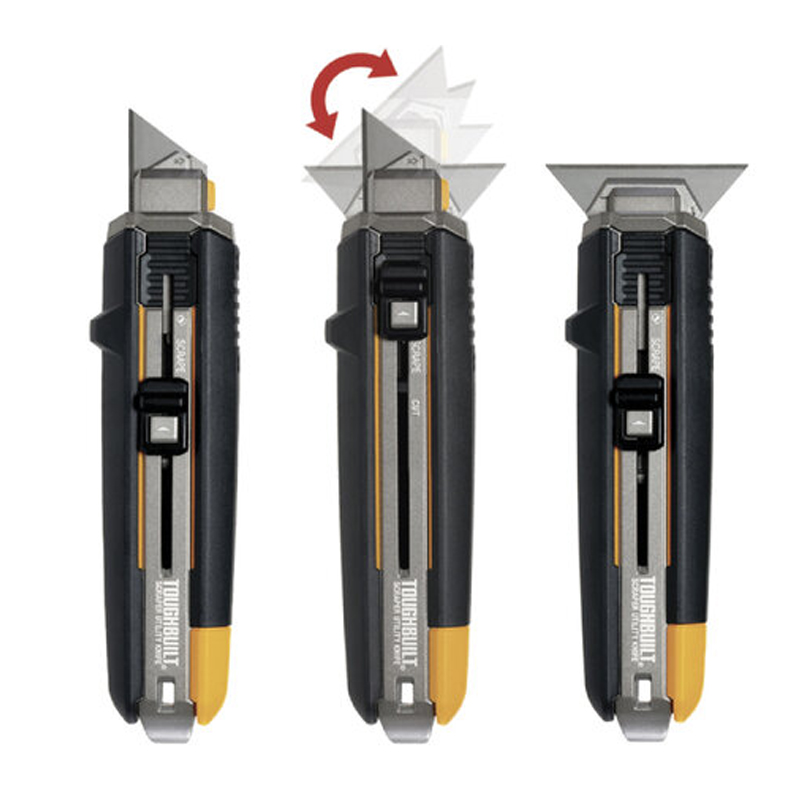 ToughBuilt 2-in-1 schraper en mes