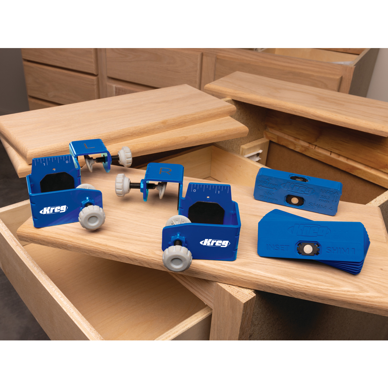 Kreg DFMT-Pro montagehulp voor ladefront