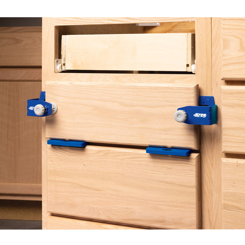 Kreg DFMT-Pro montagehulp voor ladefront