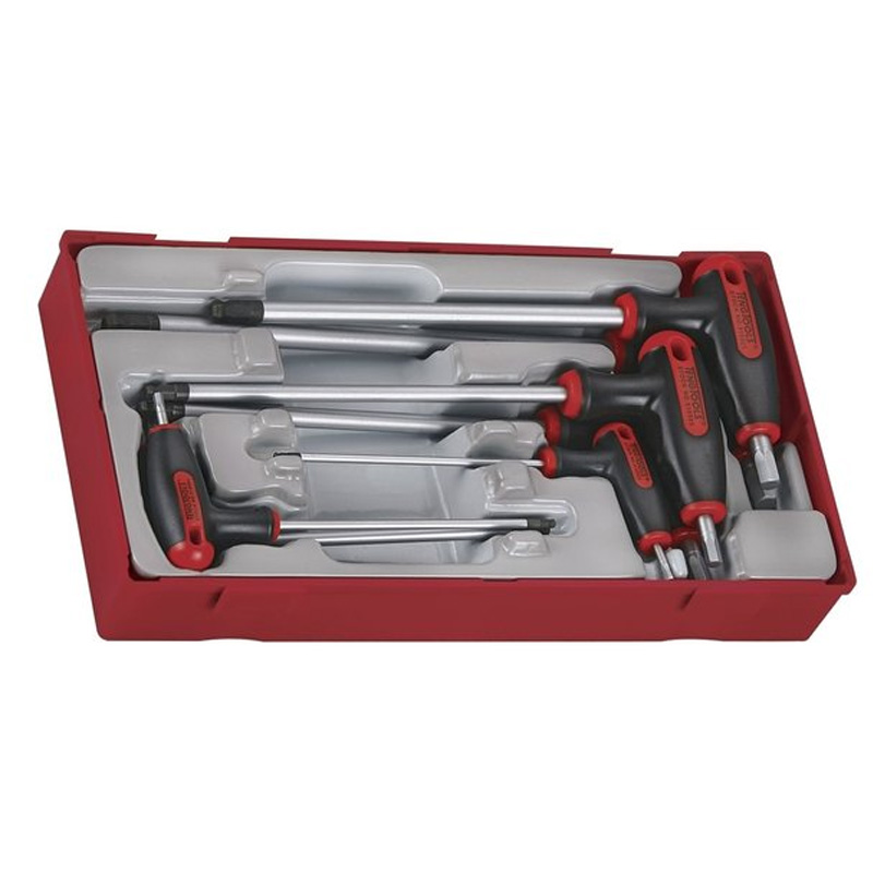 Tengtools TTHEX7 inbussleutelset met T-hendel, 7-delig