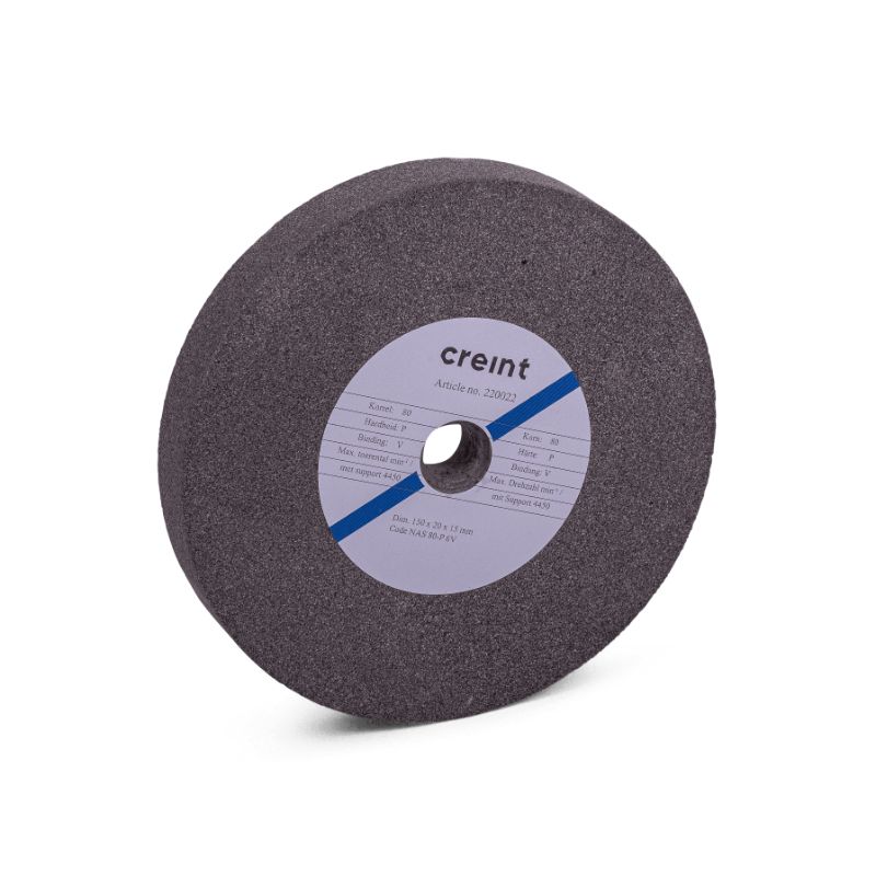Creint slijpsteen Ø 150 x 20 x Ø 15 mm grijs korrel 80