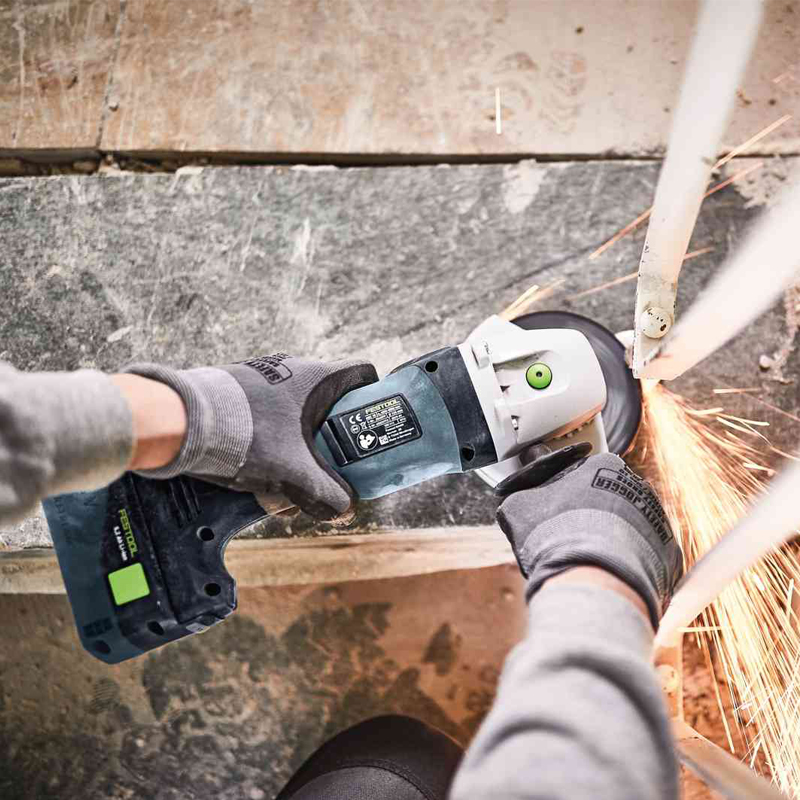 Festool AGC 18-125 EB-Basic accu haakse slijper (zonder accu)