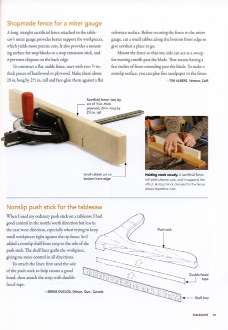 Best Tips - Fine Woodworking