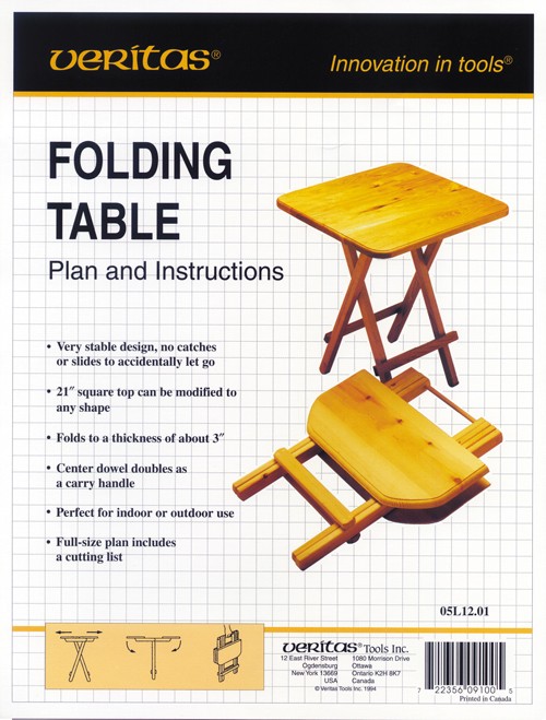 Werktekening: Folding Table