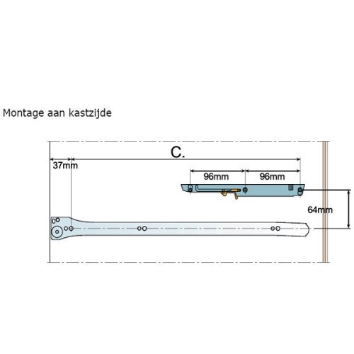 Soft closing voor ladegeleiders
