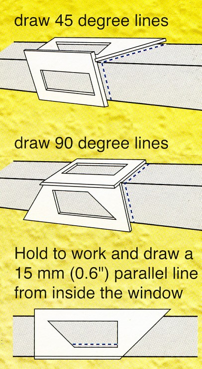 Shinwa Japanse zadelhoek / verstekhaak 150 mm
