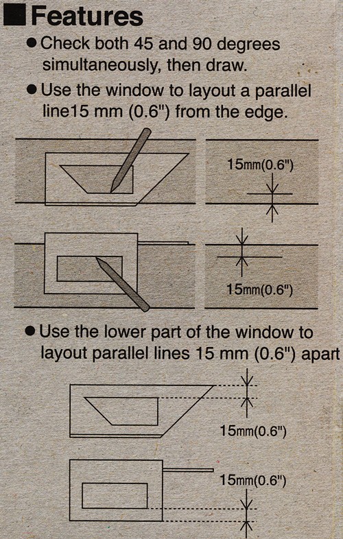 Shinwa Japanse zadelhoek / verstekhaak 150 mm