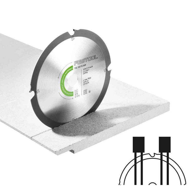 Festool diamant cirkelzaagblad 160 x 2,2 x 20 mm F4
