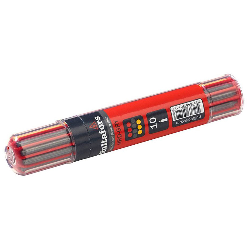 Hultafors HRD vulpotlood navulling 10x grijs/rood/geel