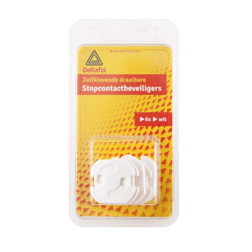 Deltafix stopcontontact beveiligers wit 6 stuks - laatste voorraad, nog 1 beschikbaar