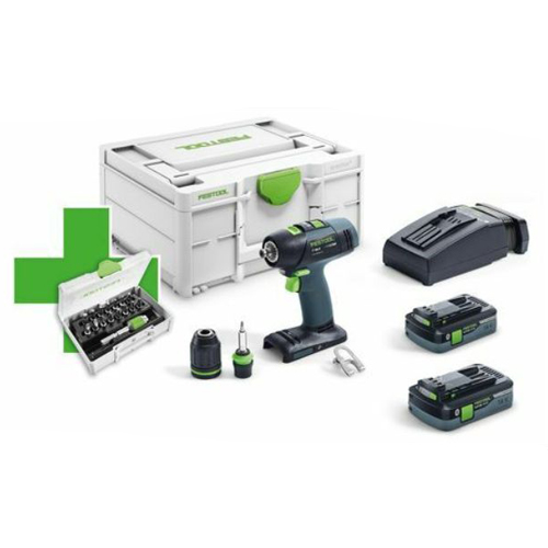 Festool T 18+3 HPC 4,0 i-plus p21 accu-schroefboormachine