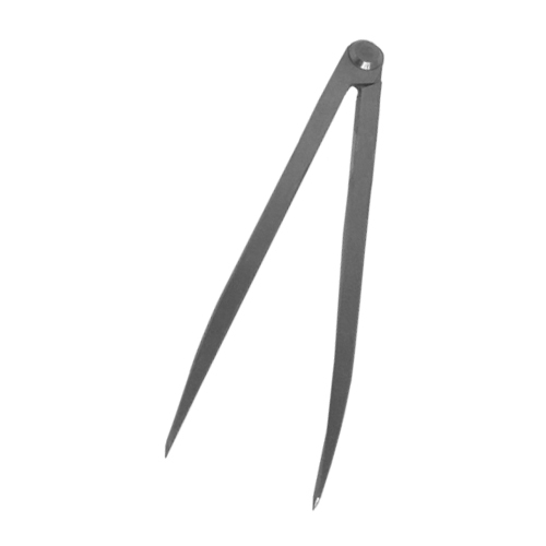 Steekpasser 150 mm blank staal