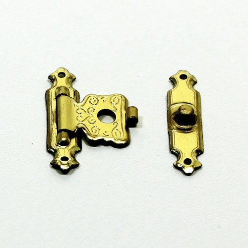 Sigarenkistsluiting 25 x 17 mm vermessingd