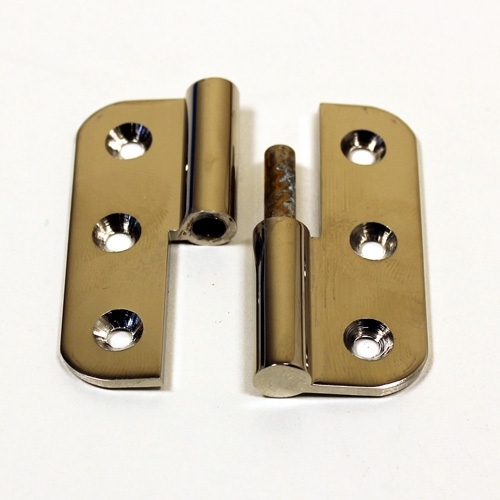 Meubelpaumelle nikkel 50 x 40 mm links