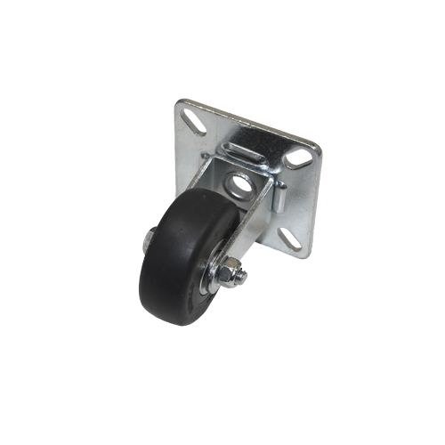 Bokwiel rubber antraciet 50 x 19 mm - plaatbevestiging - laatste voorraad