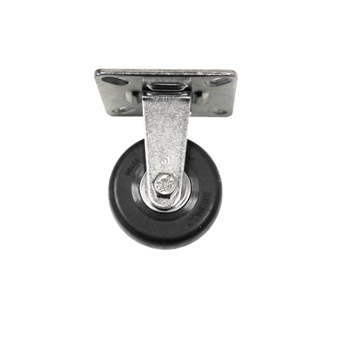 Bokwiel rubber antraciet 50 x 19 mm - plaatbevestiging - laatste voorraad