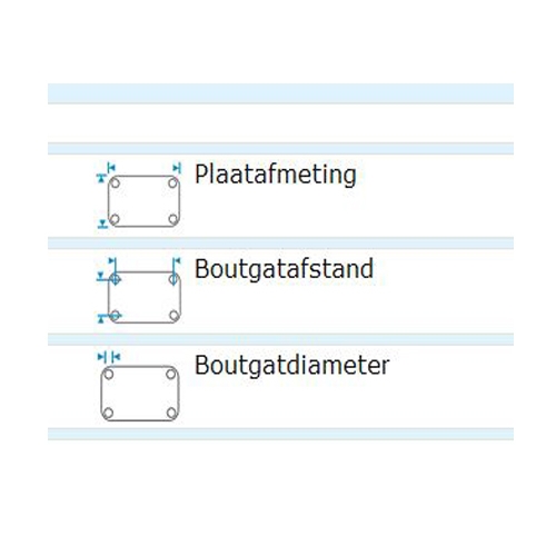 Bokwiel rubber antraciet 50 x 19 mm - plaatbevestiging - laatste voorraad
