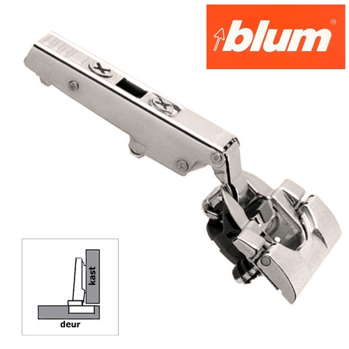 Blum keukenkastscharnier Inserta Blumotion nikkel 110º rechte arm