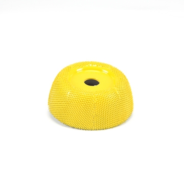 Saburrtooth schijfrasp Ø 45 mm ’cup’ diep gebogen geel/fijn