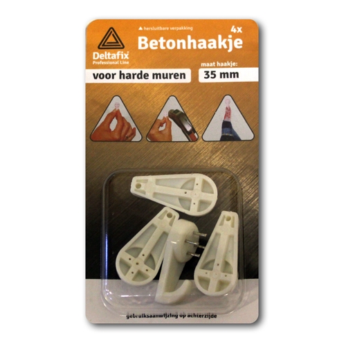 Betonhaakjes 35 mm, 4 stuks