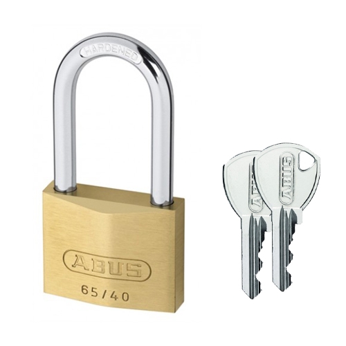 Abus messing hangslot 65/40 HB40 met twee sleutels