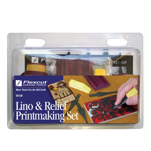Flexcut SK130 losse lemmets set voor linoleum 4 delig