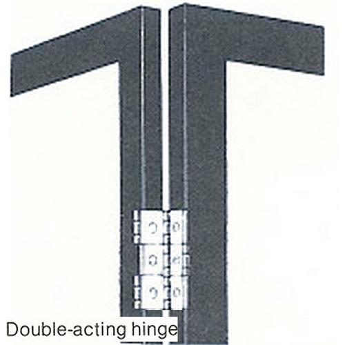 Kamerschermscharnier - dubbel vouw 60 x 25 mm vermessingd 