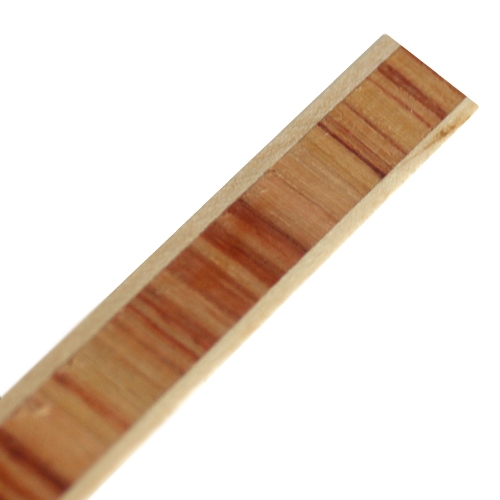 Inleglijst fineer rood, 10 x 1000 mm