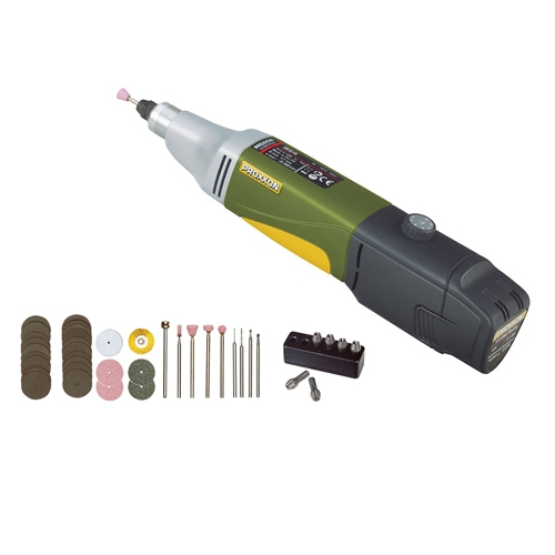 Proxxon Micromot IBS/A boorslijper incl. 10,8 Volt accu en 34 toebehoren