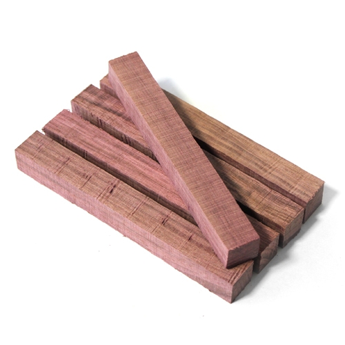 Pen blanks purperhart 19 x 19 x 150 mm, 5 stuks