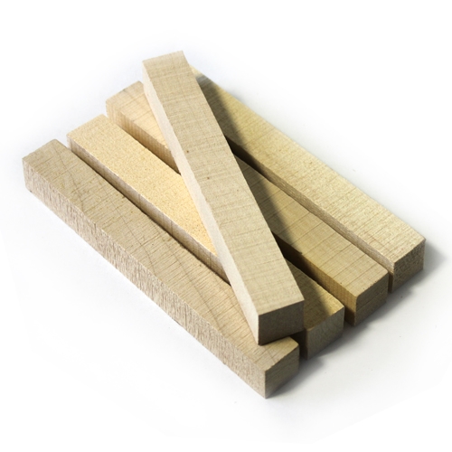 Pen blanks berken 19 x 19 x 150 mm, 5 stuks