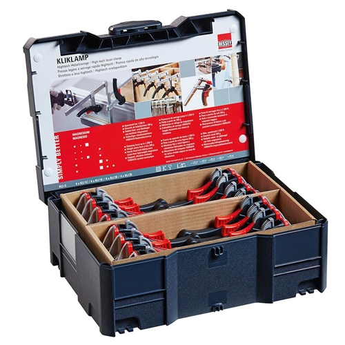 Bessey KliKlamp lijmklemmen in systainer, 16-delig