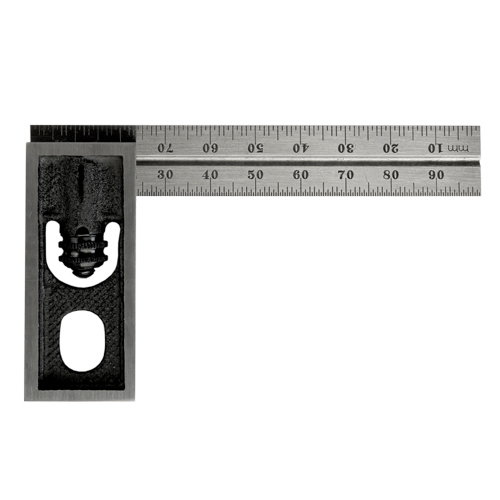 Starrett verstelbare blokhaak 100 mm met 1 en 1/2 mm verdeling