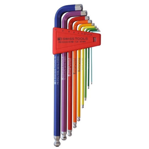 PB kogelkop-inbussleutelset 1,5 - 10 mm, 9-delig