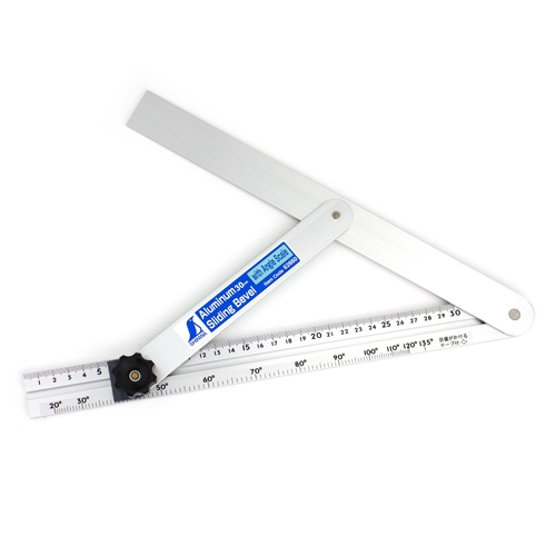 Shinwa Japanse aluminium hoekmeter 300 mm met blokkering