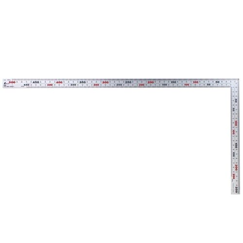 Shinwa Japanse winkelhaak rvs 8x maataanduiding 250/500 mm
