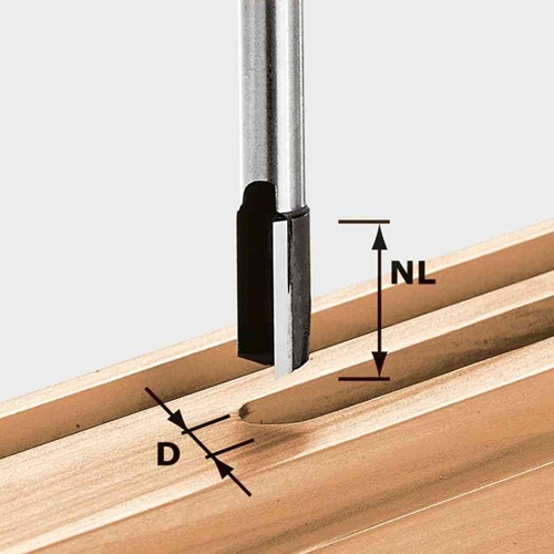 Festool hm groeffrees Ø 18 x 45 mm (schacht 12 mm)
