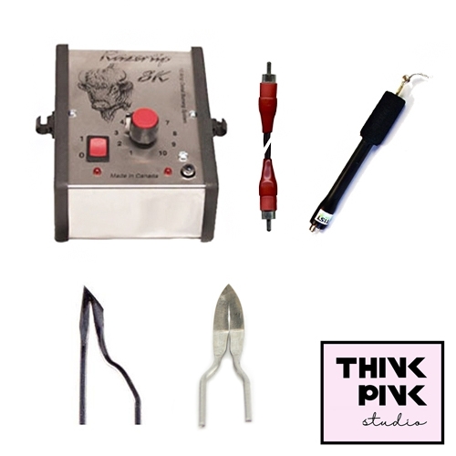 Razertip set voor pyrografie Think Pink editie