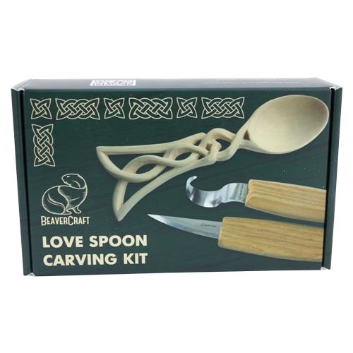 BeaverCraft houtsnijset love spoon