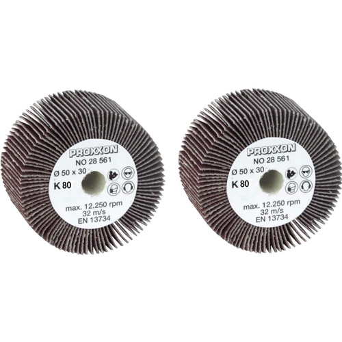 Proxxon lamellenrollen korrel 80 voor WAS/E satineermachine, 2 stuks