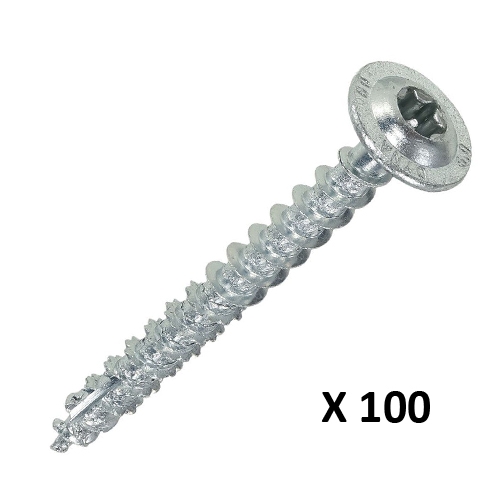 Dynaplus Houtbouwschroef VZ tellerkop met snijpunt Torx T40 Ø 8,0 x 60 mm