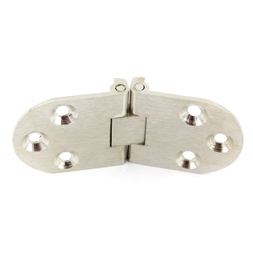Klepscharnier rond matnikkel 30 x 72 mm
