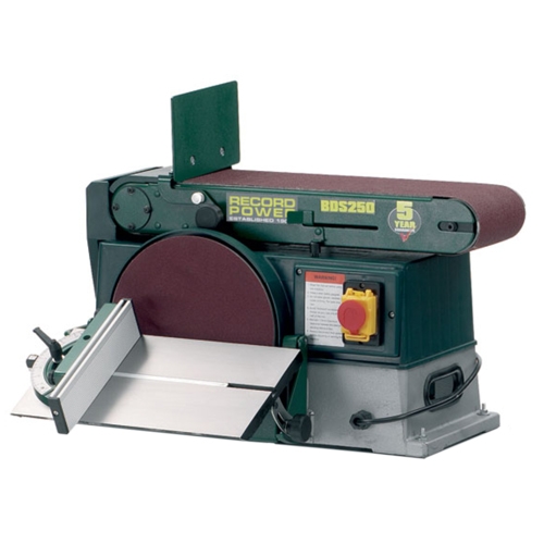 Record BDS250 band- en schijfschuurmachine
