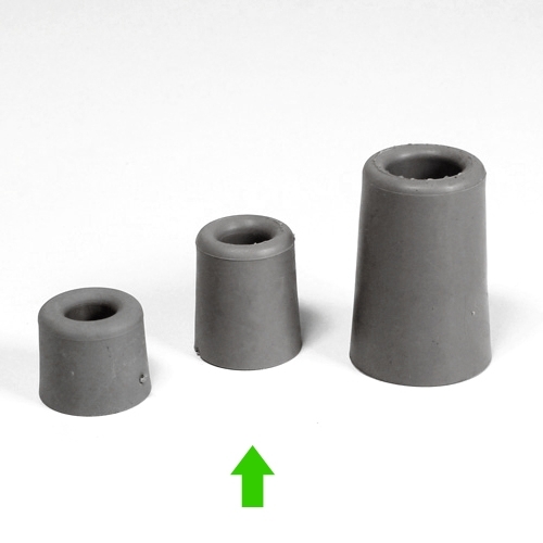 Deurbuffer rubber grijs 35 mm - laatste voorraad