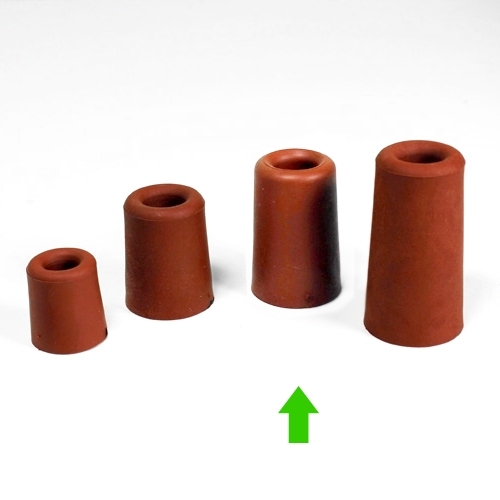 Deurbuffer rubber rood 60 mm - laatste voorraad