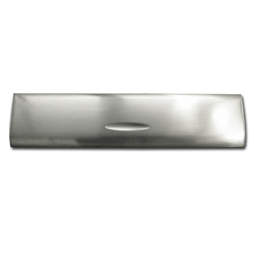 Tochtklep met borstel 345 x 85 mm rvs mat